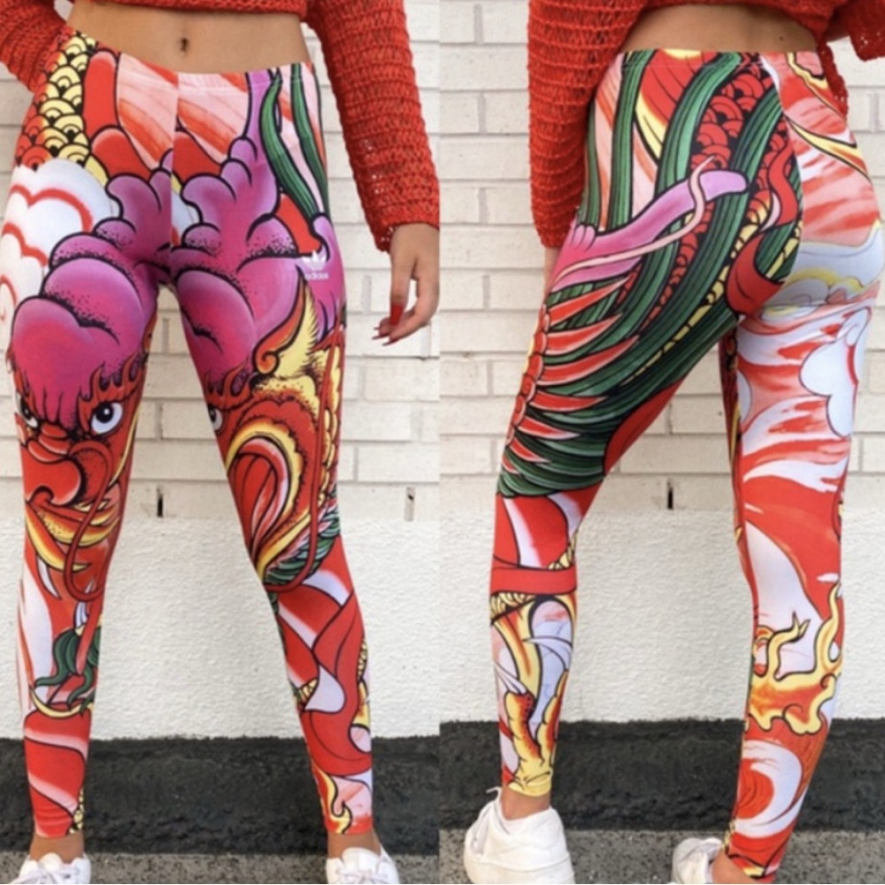 Adidas Originals x Rita Ora Dragon Leggings size Small NWT